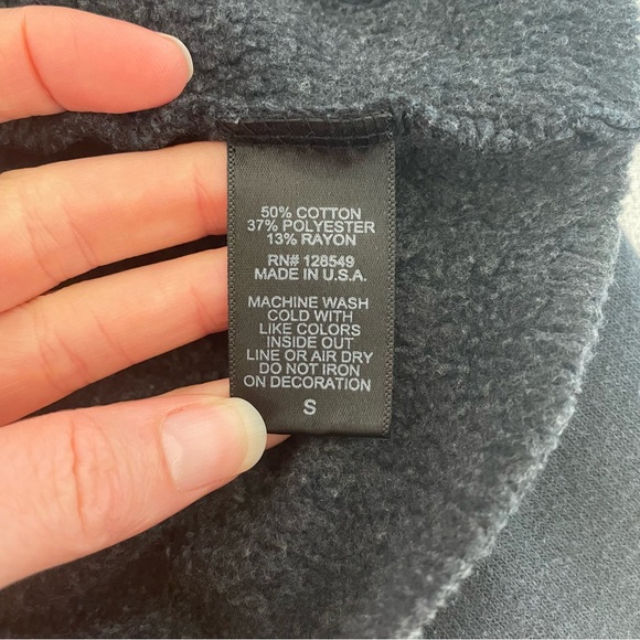 Aviator Nation Rainbow Bolt Cropped Crew Sweatshirt Size Small Casual USA - Picture 7 of 8